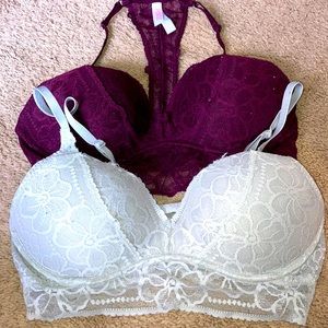 Lot of 2 pink braletts